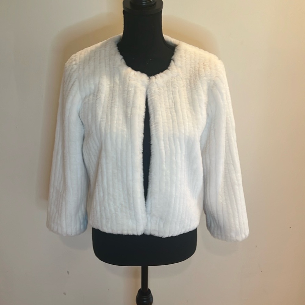 Halston Faux Fur Jacket
